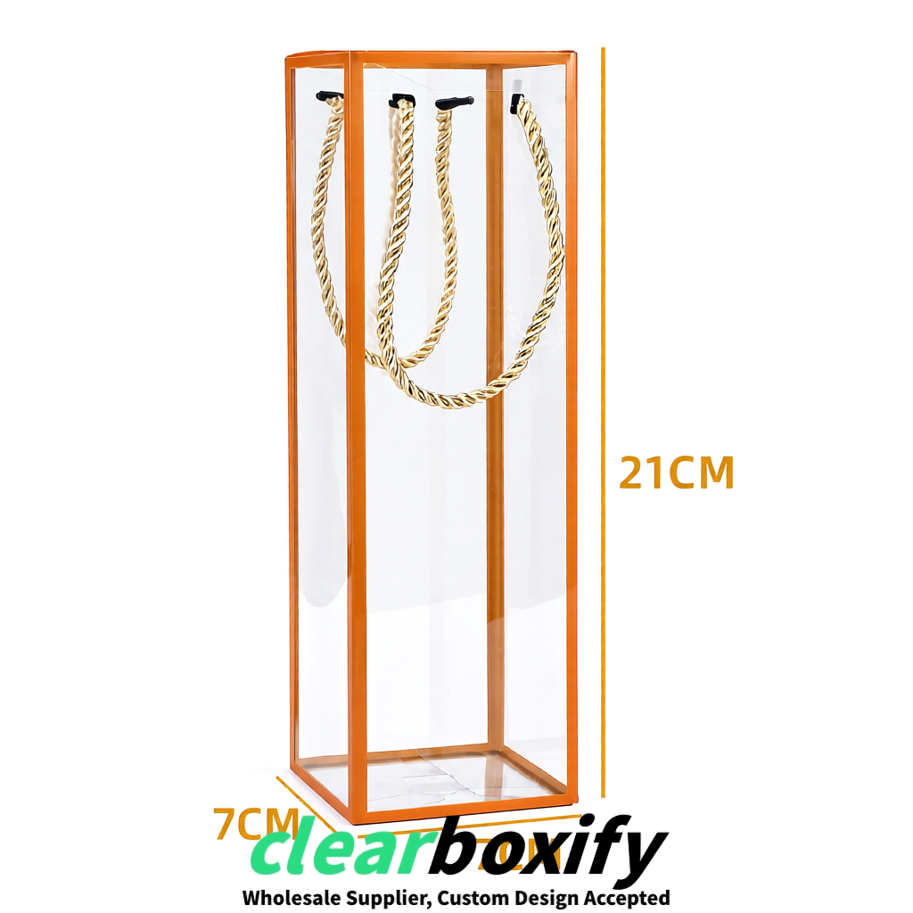 Tangerine Private Label Clear PVC, PP, PET Tote Bags & Handbags Wholesale