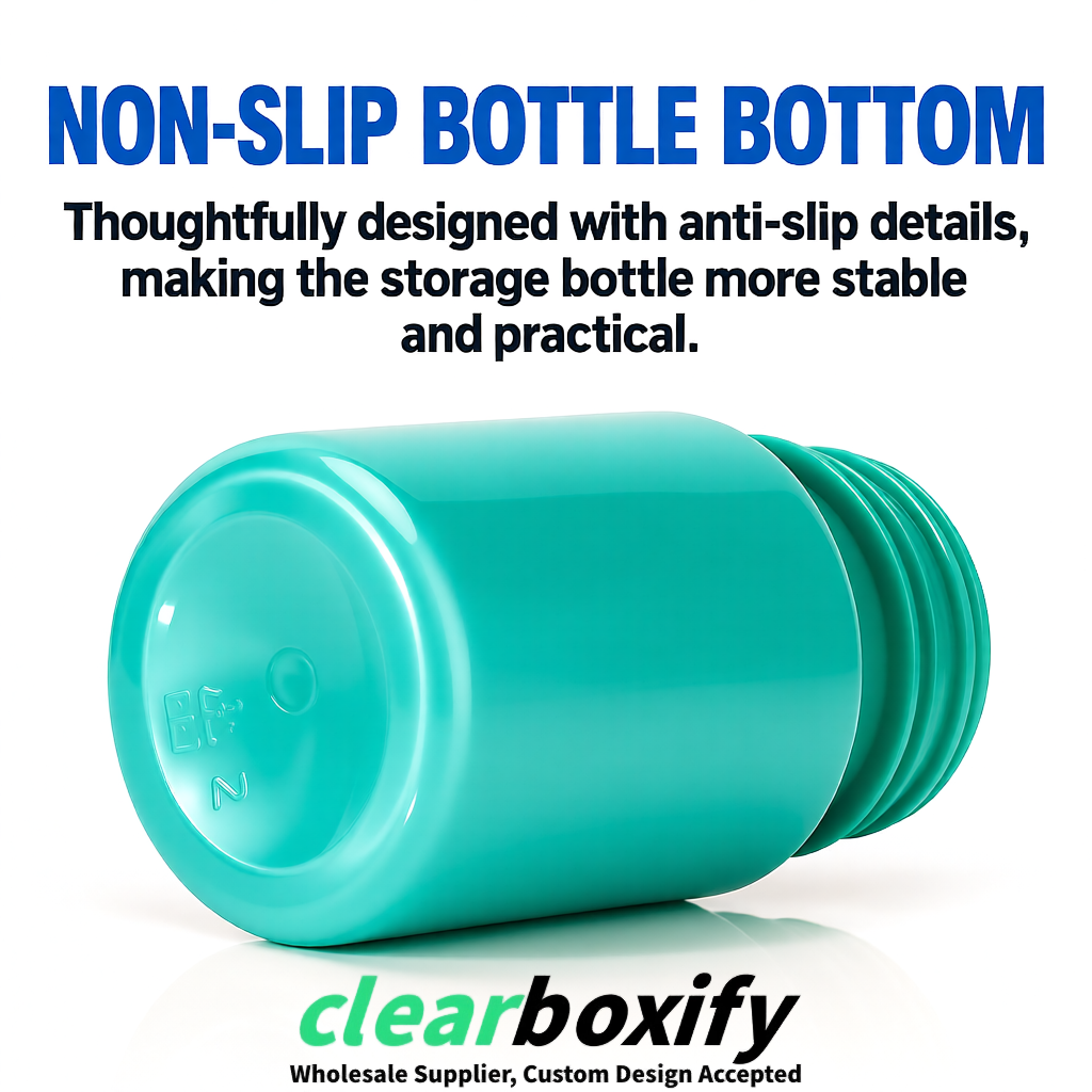 80ml Teal Plastic Supplement Bottle for Capsules & Pills, TCM & Softgels