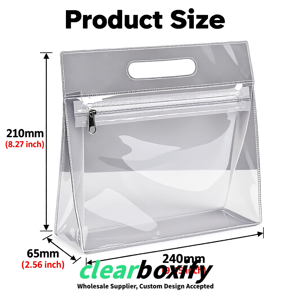 Transparent EVA/PVC Cosmetic Bags | OEM/ODM Clear Zipper Makeup Pouches