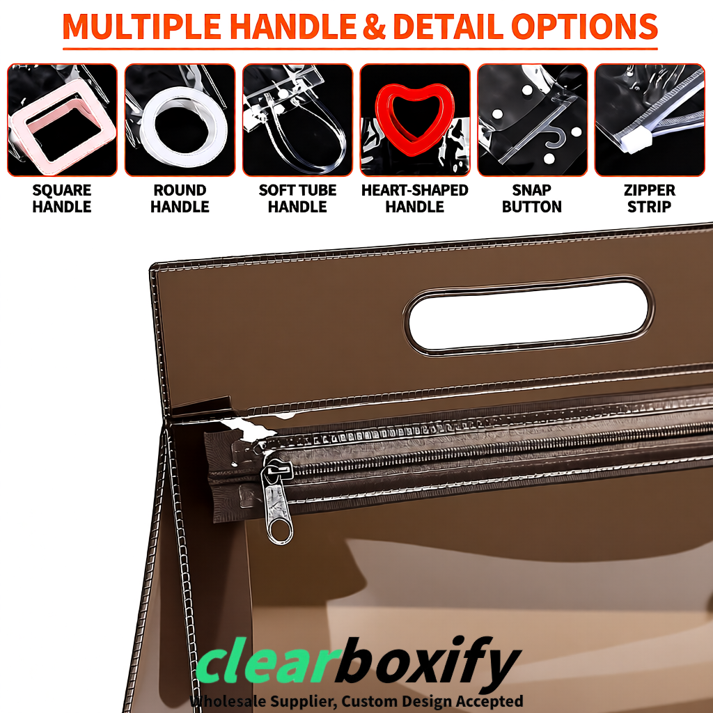 Umber EVA/PVC Cosmetic Bags | OEM/ODM Clear Zipper Makeup Pouches Umber EVA/PVC Cosmetic Bags | OEM/ODM Clear Zipper Makeup Pouches
