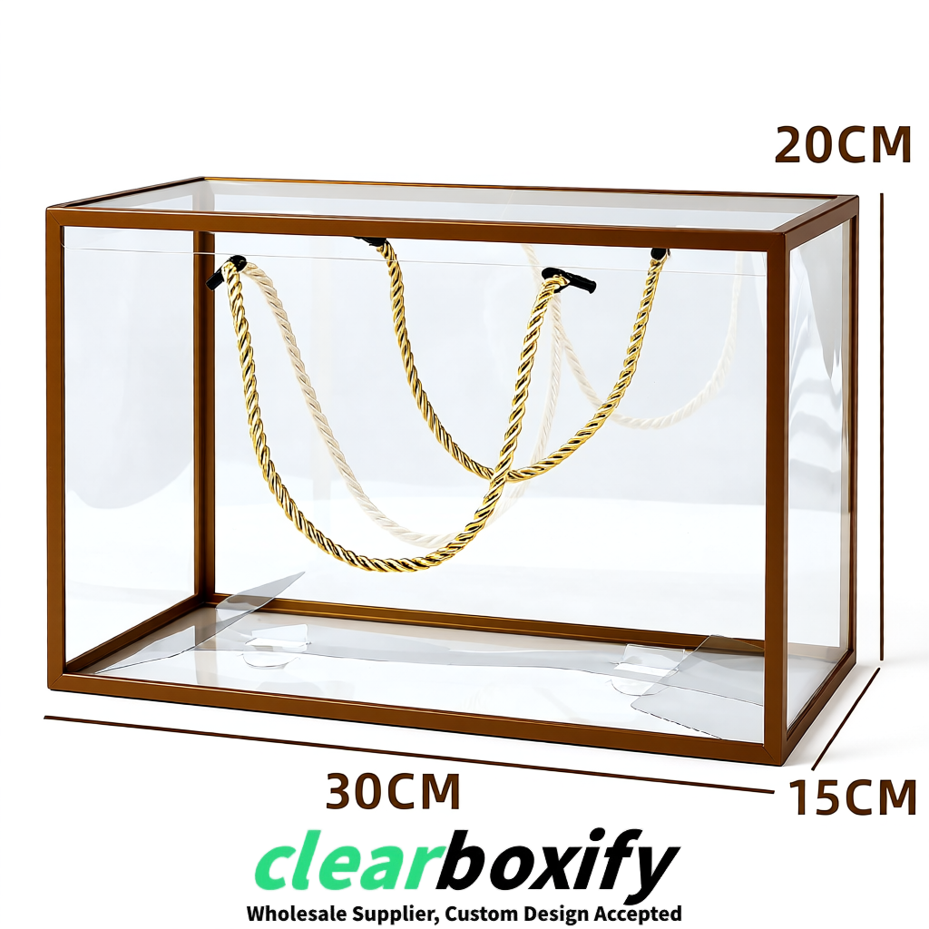 Umber Private Label Clear PVC, PP, PET Tote Bags & Handbags Wholesale