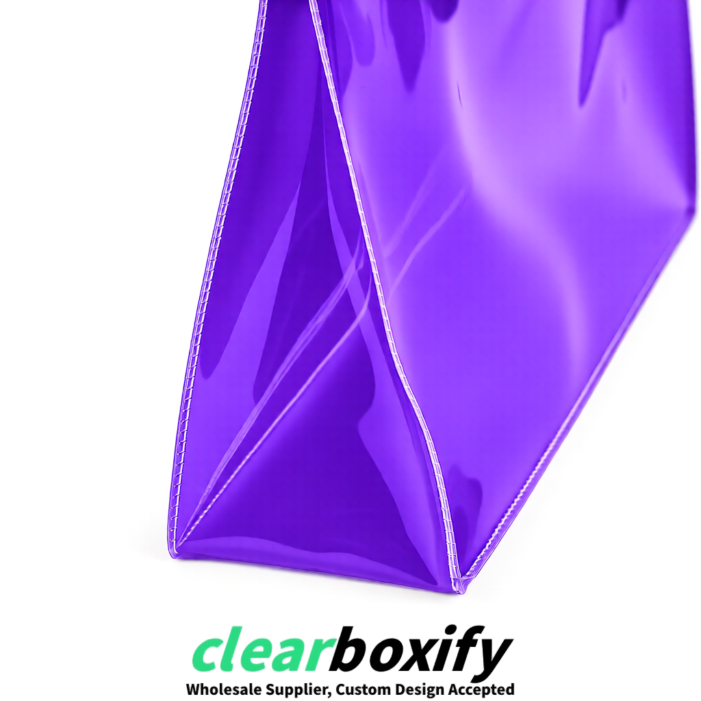 Violet EVA/PVC Cosmetic Bags | OEM/ODM Clear Zipper Makeup Pouches