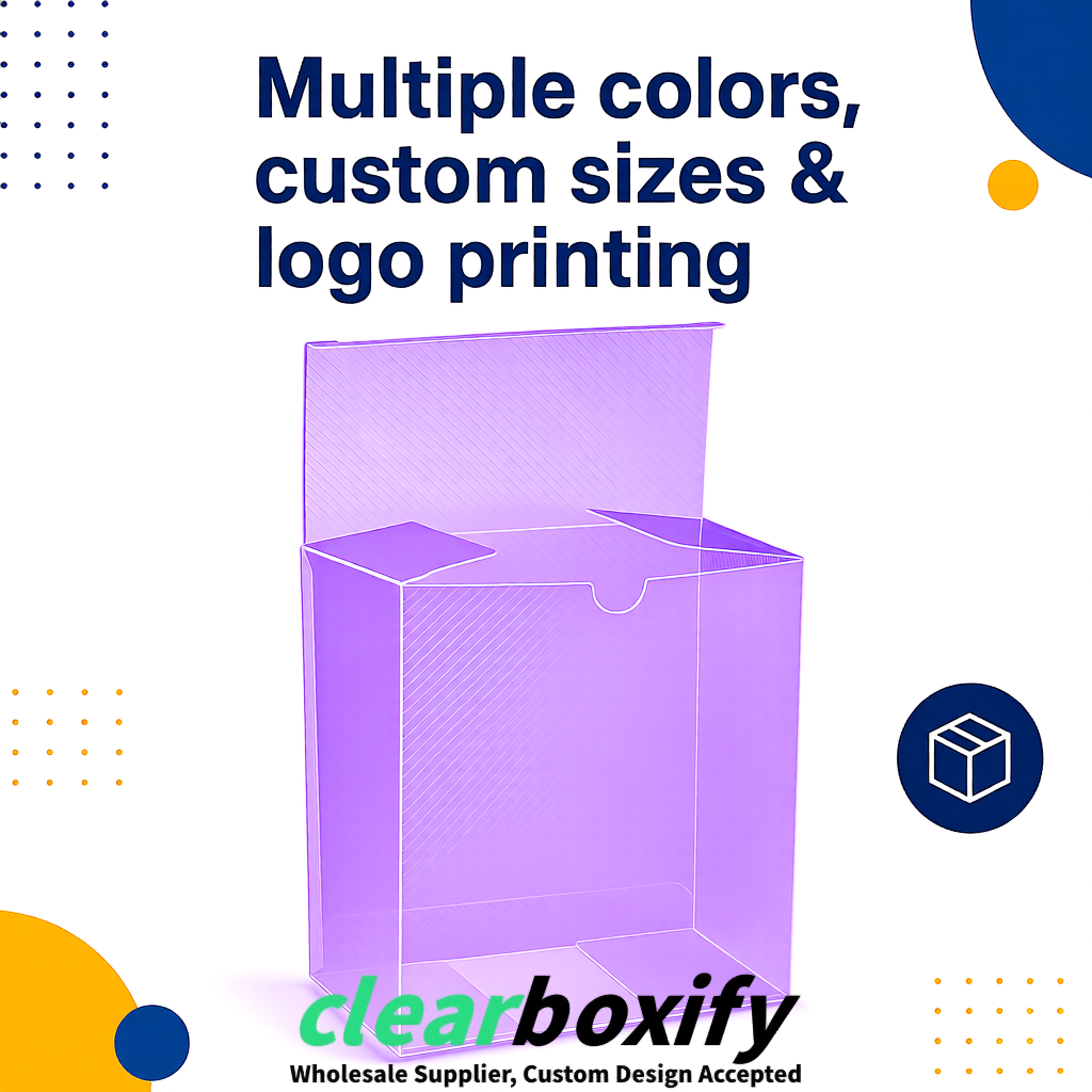 Violet Matte PP Frosted & Diagonal Texture Boxes with Diagonal Texture
