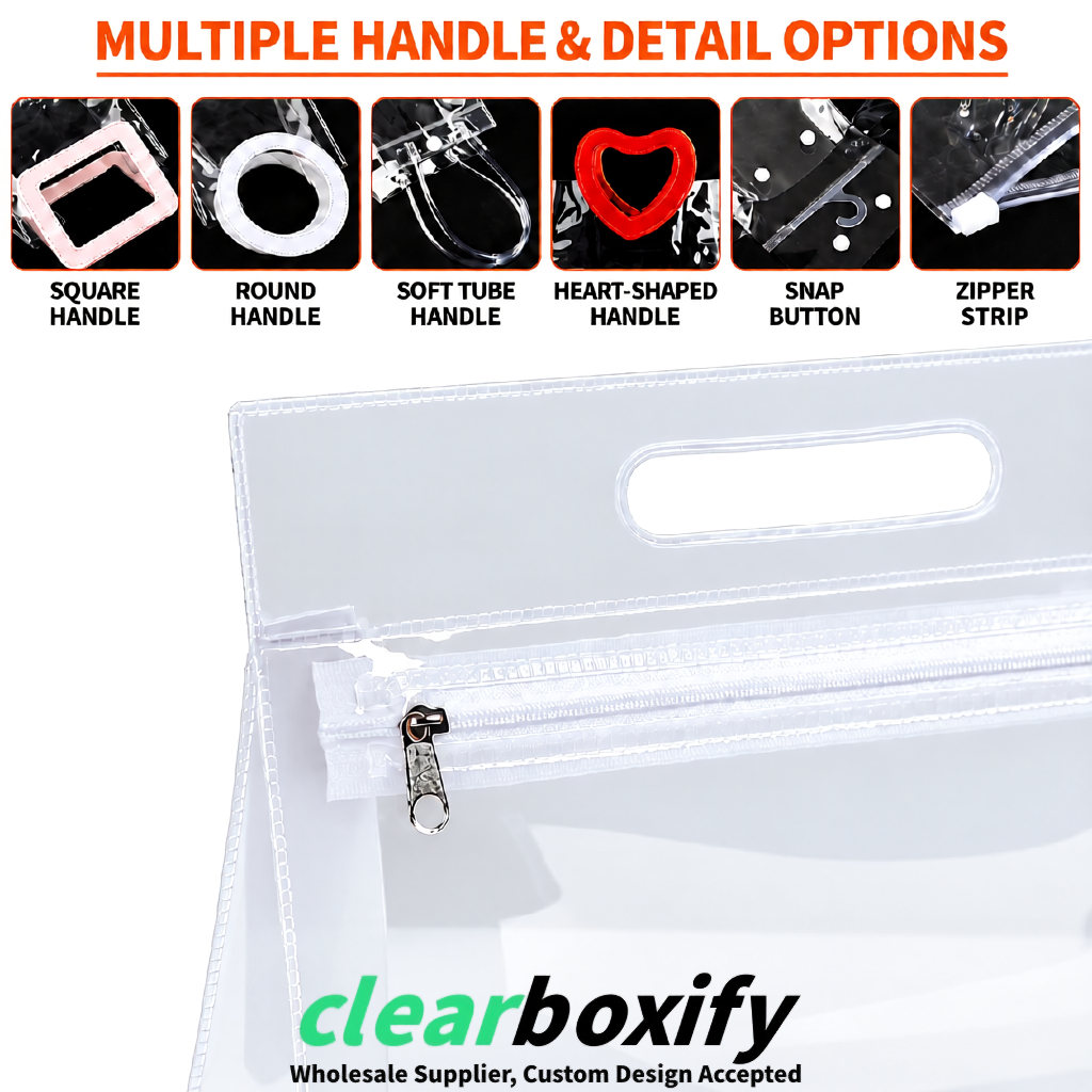 White EVA/PVC Cosmetic Bags | OEM/ODM Clear Zipper Makeup Pouches