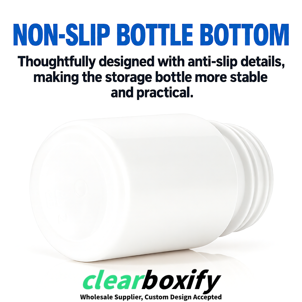 80ml White Plastic Supplement Bottle for Capsules & Pills, TCM & Softgels