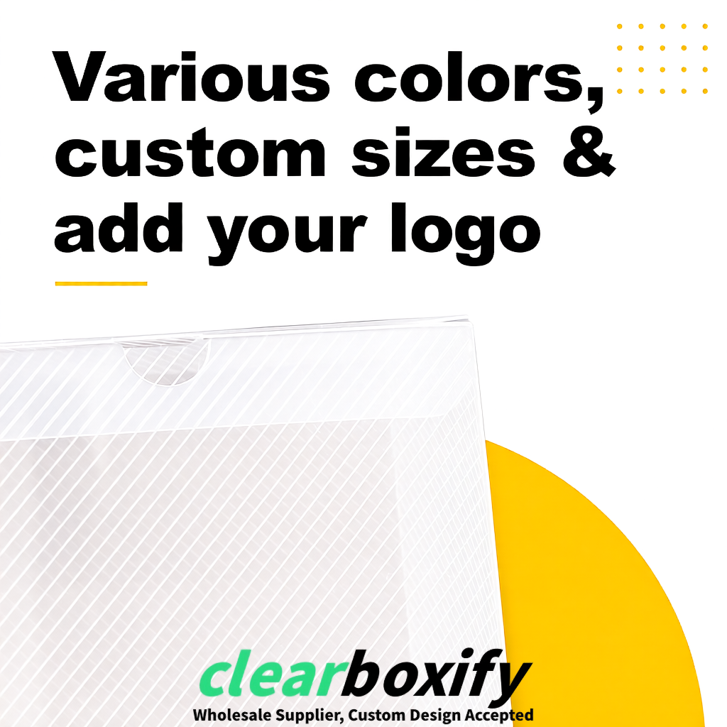 White Matte PP Frosted & Diagonal Texture Boxes with Diagonal Texture